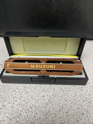 Suzuki MR-550H-LF Koa Pure Harp 10-Hole Diatonic Harmonica. Key of Low F