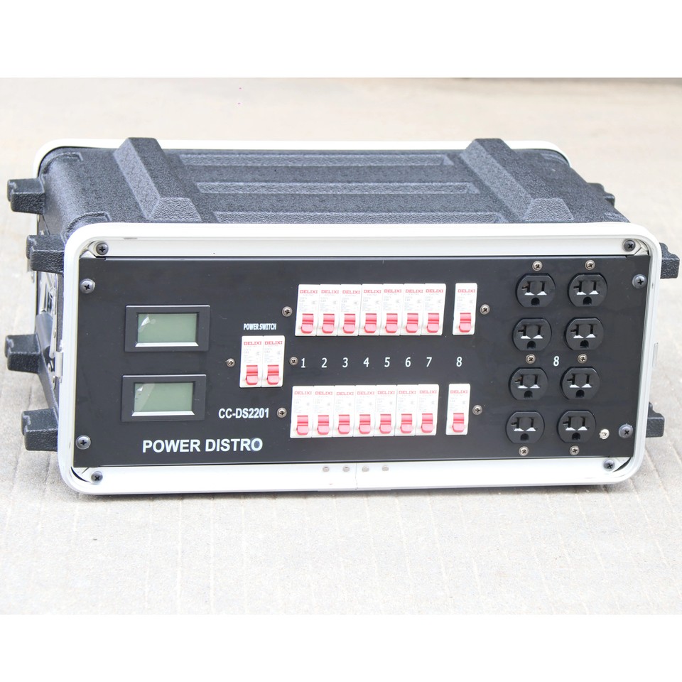 Camlock Input 28×Edison L21-30 Output + Breaker 4U Stage Power Distro ...