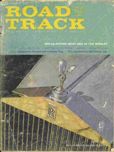 Road & Track 1960 Sep rolls royce hillman daf mclaren