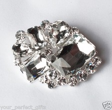 Rhinestone Crystal Brooch Jewelry Pin Wedding Invitation Cake Decoration BR092