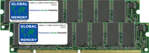 64MB 2x32MB DRAM DIMM RAM KIT FOR CISCO 3005 VPN CONCENTRATOR (CVPN3005-MEM-KIT) - Afbeelding 1 van 1