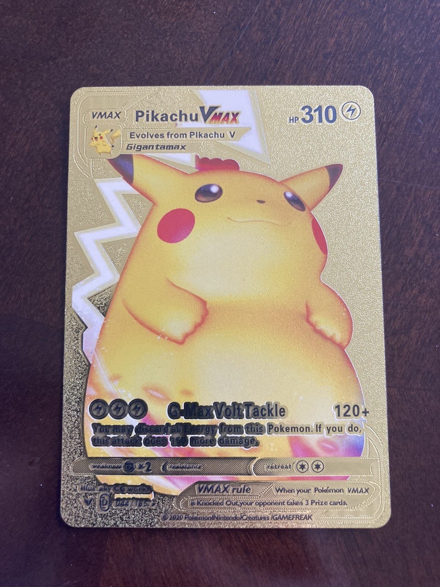 Pikachu Vmax Gold | eBay