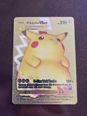 Pikachu Vmax Gold | eBay