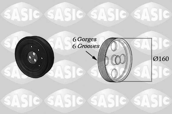 Poulie damper Ford Mondeo III 2.0 16V double amortisseur élastomère