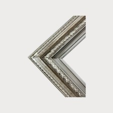 11 x 14 In stock -Ready to Ship, Classic compo ornate wood frame, BRUSHED SILVER