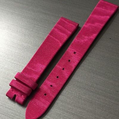 Bracelet de montre femme CHOPARD 15mm tissu rose fuchsia vibrant boutiques authentique