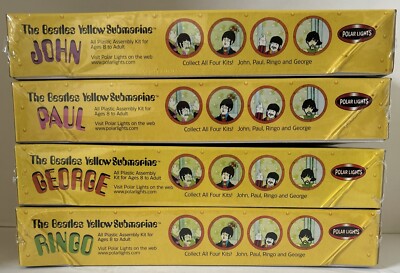 The Beatles Yellow Submarine Model Kits Complete Set Factory