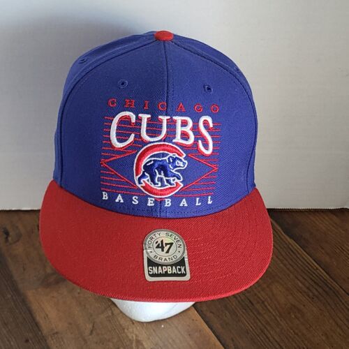 '47 Brand Chicago Cubs Snapback Hat Adjustable Blue Red