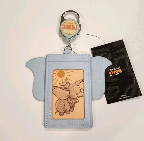 Disney Dumbo Elephant Ears Floral Retractable Lanyard ID Holder NEW - Picture 9 of 10