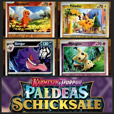 Pokemon ''Paldeas Schicksale'' - Große Auswahl an Reverse/Holo Einzelkarten DE