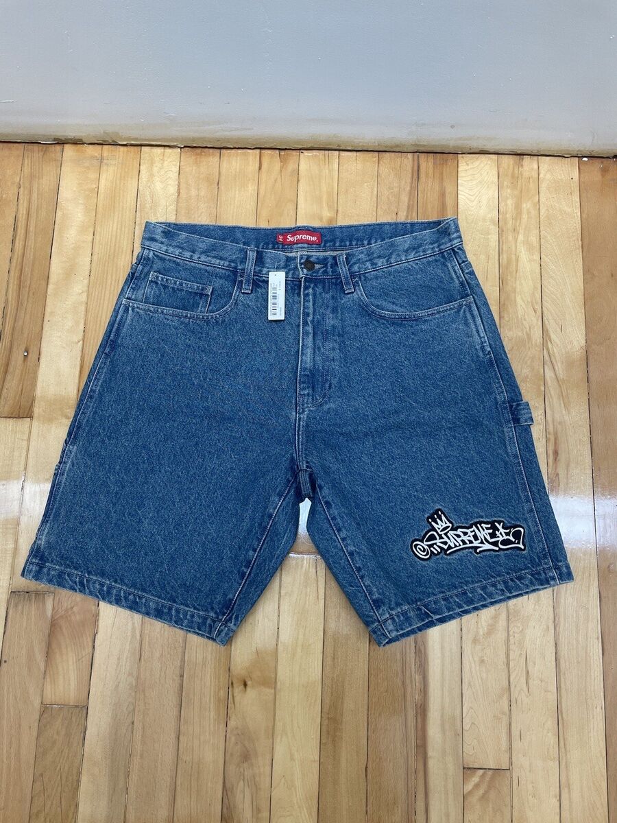 Supreme Hand Style Denim Painter Shorts