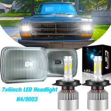 5x7 7x6 Inch Led Headlights 2pcs For Dodge Ram Charger Ram 50 W150 W250 W350