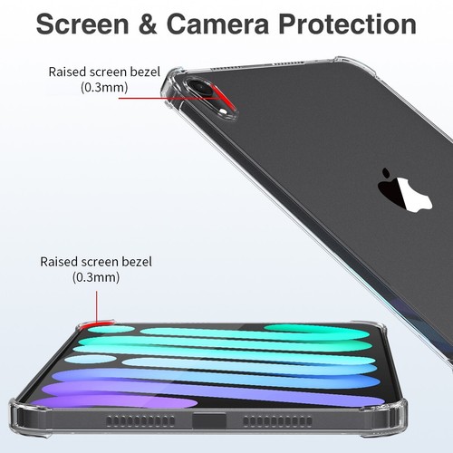 For iPad mini 6th Generation 8.3 inch Case Clear TPU Shockproof Slim Back Cover - Picture 6 of 10