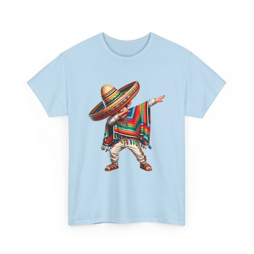Mexican Boy Dabbing Poncho Cinco de Mayo T-Shirt - Picture 9 of 13