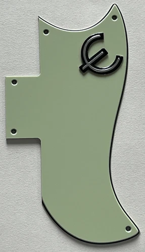 Vintage Green Pickguard Fit Gibson SG 61 Reissue Style & E Logo Guitar Parts