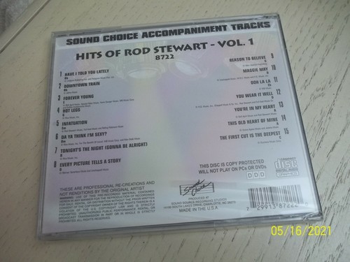 NEW SEALED KARAOKE SPOTLIGHT SERIES CD+G POP /ROCK HITS OF ROD STEWART VOL1 8722 - Picture 2 of 2
