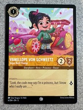 DISNEY LORCANA VANELLOPE VON SCHWEETZ WRECK IT RALP 6/204 AMBER SHIMMERING SKIES