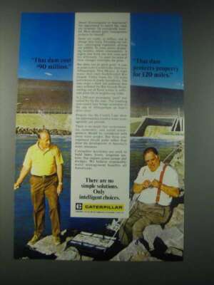 1977 Caterpillar Tractor Co. Ad - That Dam Cost $90 Million