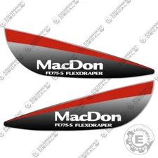 Fits MacDon FD75-S Decal Kit Flexdraper RED - 7 YEAR OUTDOOR 3M VINYL!