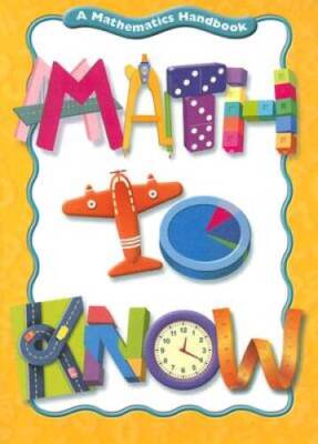 Great Source Math to Know: A Mathematics Handbook, Grades 3-4 - Paperback - GOOD