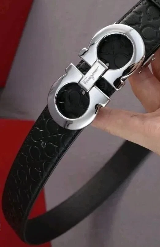 Cintura SALVATORE FERRAGAMO Original. PELLE Nero. Cm 115 *ULTIMI SALDI -50% - Immagine 3 di 4