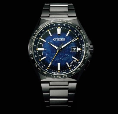 5252 極美品 シチズン アテッサ CB0219-50L コズミックブルー