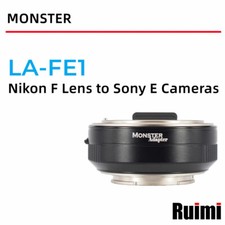 Monster Adapter LA-FE1 Adapter Auto Focus Lens for Nikon F Mount Lens to Sony E