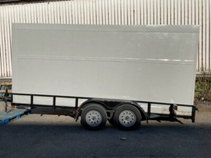 used walk in cooler or freezer on used trailer 8 x 16 x 94''