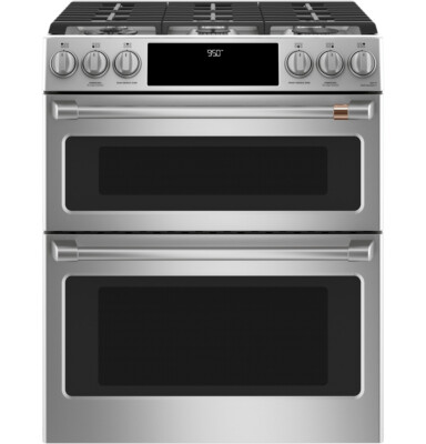 Café 30 Inch Slide-In Dual Fuel Smart Range with 6 Sealed Burners C2S950P2MS1