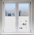 Sichtschutzfolie Sonnenschutz Fensterbild Glasdekorfolie Fische G83-Fensterfolie