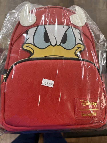 Disney Loungefly Exclusive Glow in the Dark Donald Duck Devil Mini Backpack New