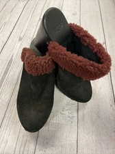 UGG 1006024 Black Studded Clogs Mules Heels Size 7