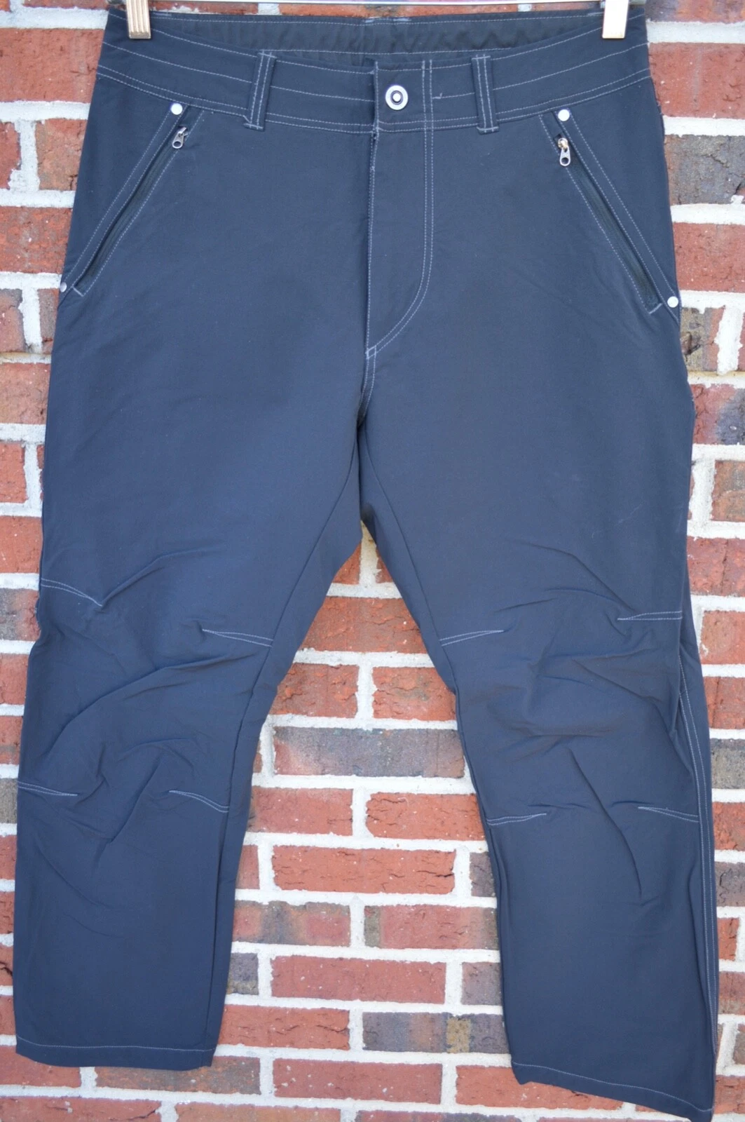 Kuhl Men's 34x30 Black Raid Pants Straight Fit Lightweight Outdoor Hike Basic