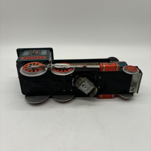 De colección Juguete de Lata Locomotora Occidental Tren Motor "Marca de Comercio Juguetes Modernos" Japón! - Imagen 10 de 13
