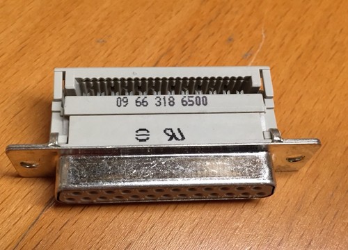 Harting 09 66 318 6500 D-SUB CONN, RCPT, 25POS - Picture 1 of 5