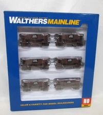 Walthers HO Scale C&NW Chicago North Western 24' Minnesota Ore Car Set of 6