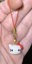 Hello Kitty Charm Phone Zipper Pull  Keychain Add On Attachment 