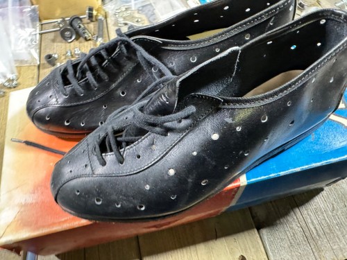 VINTAGE Bike Bicycle SOUBIRAC France Cycling Shoes Size 39 NEW - Picture 3 of 10