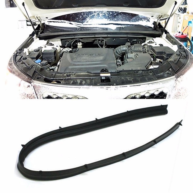 Front Hood Weather Strip Seal Rubber 2P OEM Parts For Kia 20102014