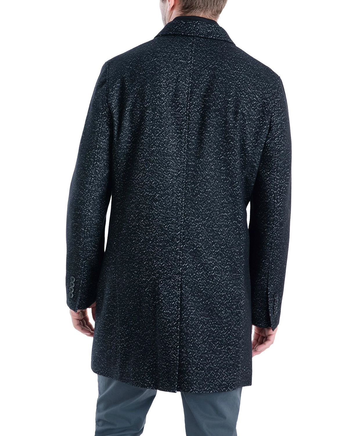 Slim Fit Top Coat 42L Black Overcoat | eBay