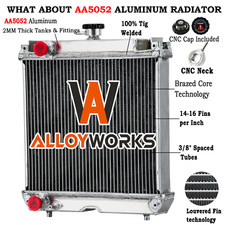 Aluminum Radiator For Kubota B2710HSD F2560 F2260 B2410HSE B2410HSD/B2410HSDB