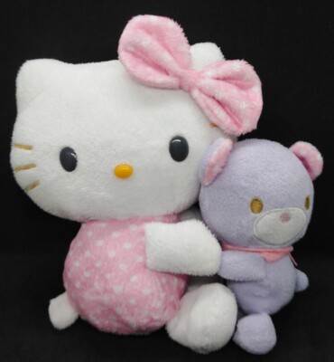 Hello​ Kitty​ Hugging ​Teddy​ Bear Sanrio Fukoku 7