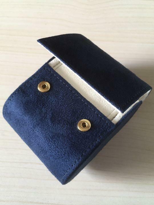 RARE Louis Vuitton Watch Case Leather Box Dark Blue Navy