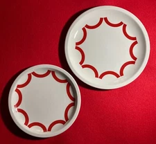 SCR REVELLI LAVENO Società Ceramica Italiana 2 Plate Vintage Antonia Campi 1970