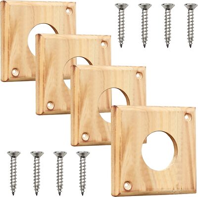 4 Pieces Bluebird House Predator Guard,Wooden Birdhouse Guard,Bird House Hole 