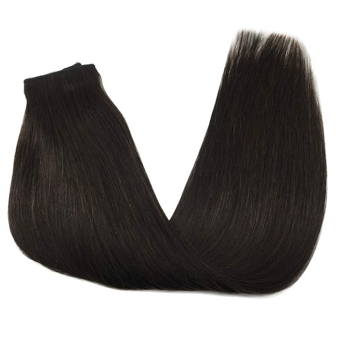 Hair Extensions Fish Line Human Hair Extension Hidden Wire Ombre Blonde Hair - Picture 14 of 22