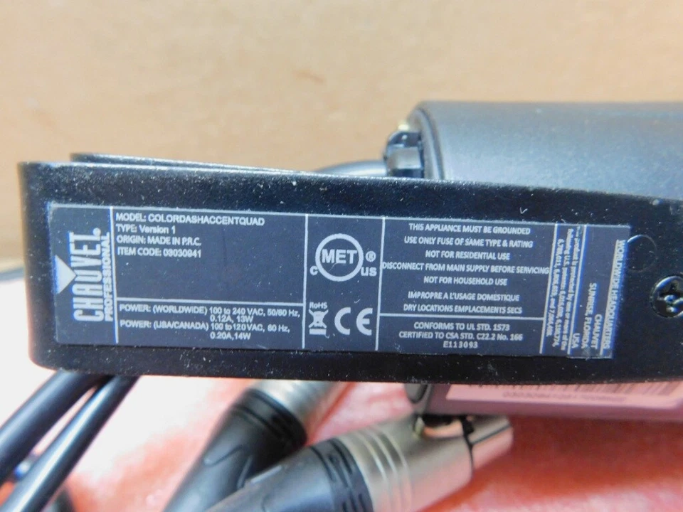 CHAUVET COLORdash Accent Quad LED Wash Light for Parts / Repair - Image 4 of 4