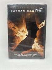 Batman Begins DVD Fullscreen Screen Edition 2005 Christian Bale Niam Leeson