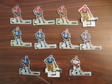 ELEVEN 1950's Munro Eagle Table Top Hockey Toronto, Montreal, Rangers, All Star