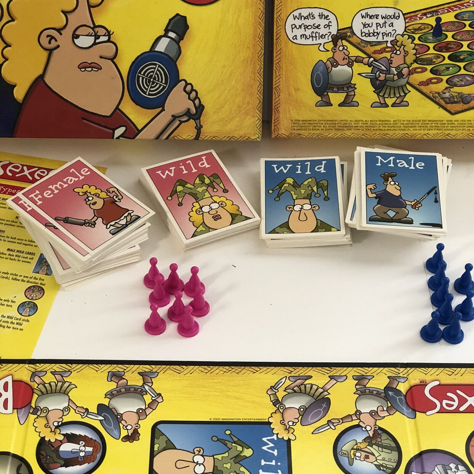 Battle of the Sexes Toplist card game, Board Game